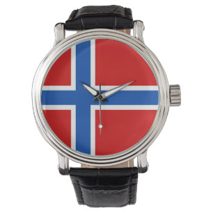 Pulsera Reloj de Noruega - la bandera de Noruega
