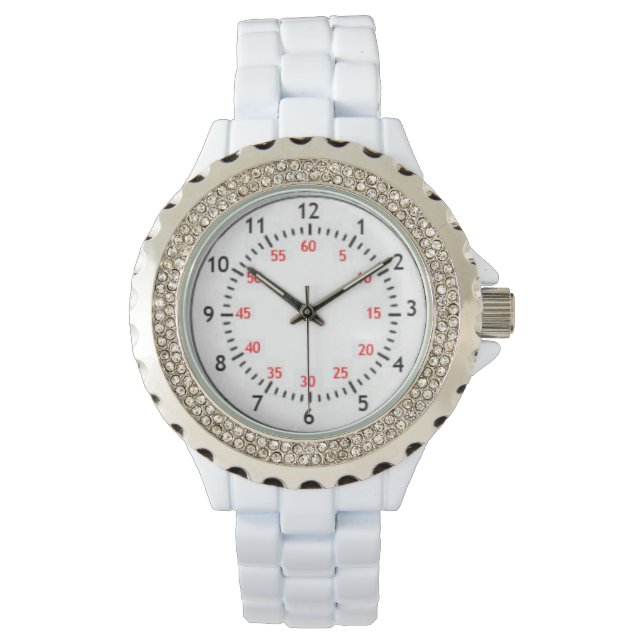 Pulsera Reloj de números romanos Número moderno grande Fác (Anverso)