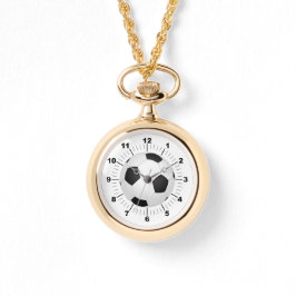 Pulsera Reloj de oro de bola de fútbol femenino