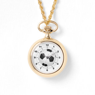 Pulsera Reloj de oro de bola de fútbol femenino
