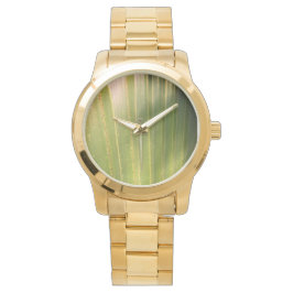 Pulsera reloj de oro de palma natural