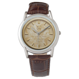 Pulsera Reloj de oro elegante para 50 aniversario de bodas