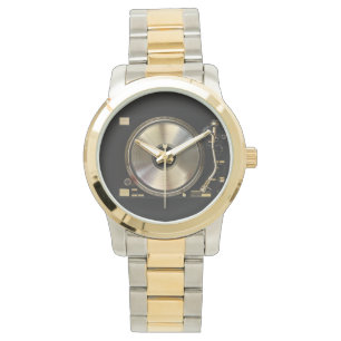 Pulsera reloj de oro girable