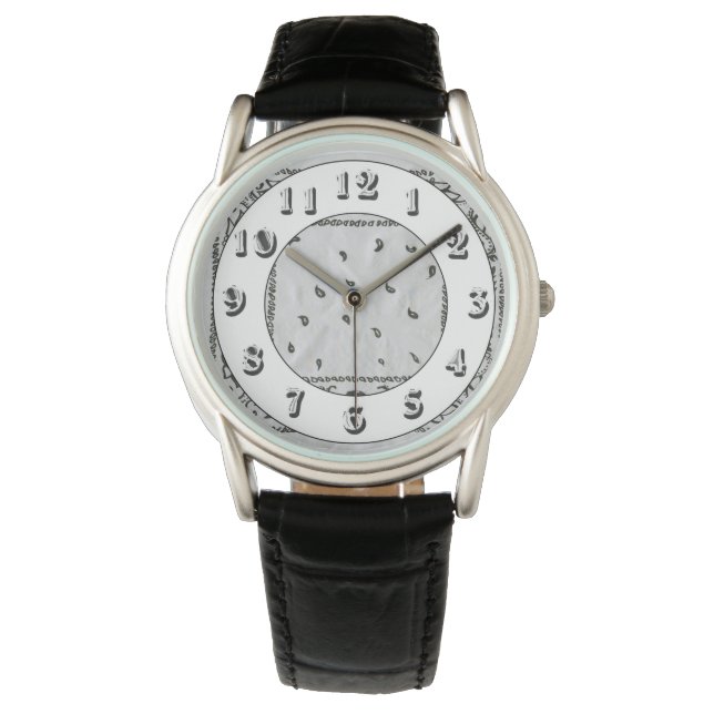 Pulsera Reloj de pañuelo blanco (Anverso)