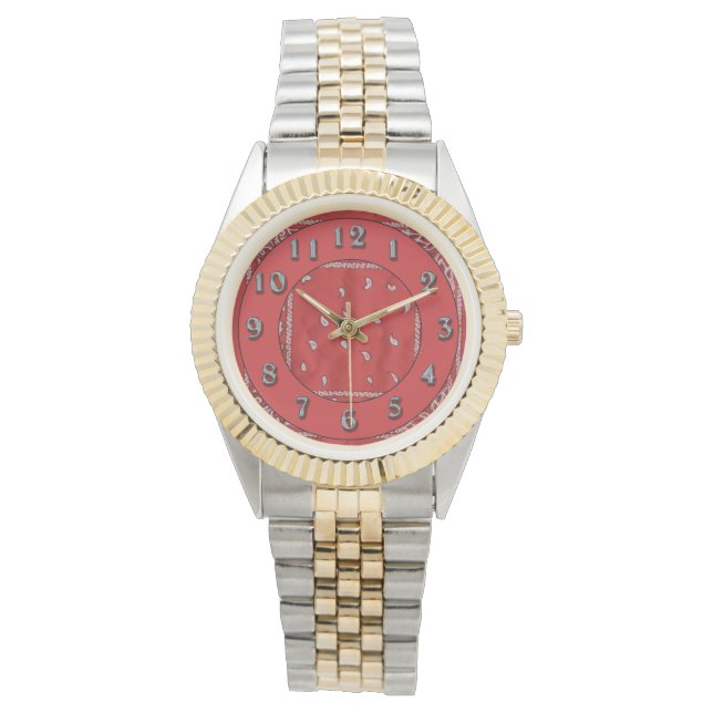 Pulsera Reloj de pañuelo rojo (Anverso)