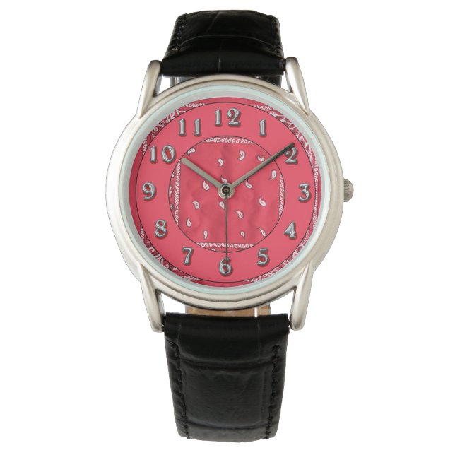Pulsera Reloj de pañuelo rojo (Anverso)