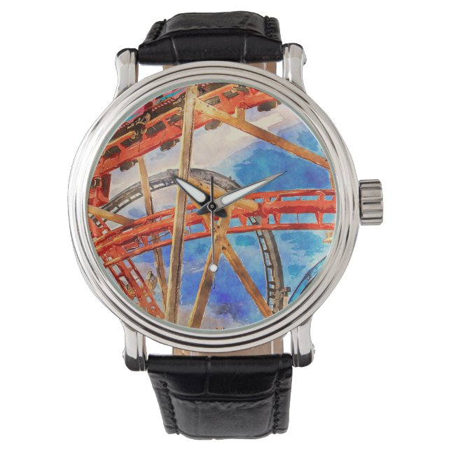 Pulsera Reloj de pared acrílico con cubeta de rodillos (Anverso)