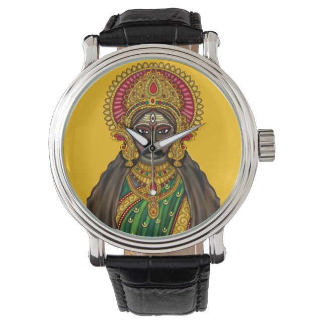 Pulsera Reloj de pared con rostro de diosa Kali (Anverso)