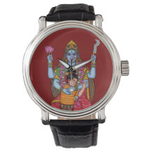 Reloj de pared de la diosa Kali
