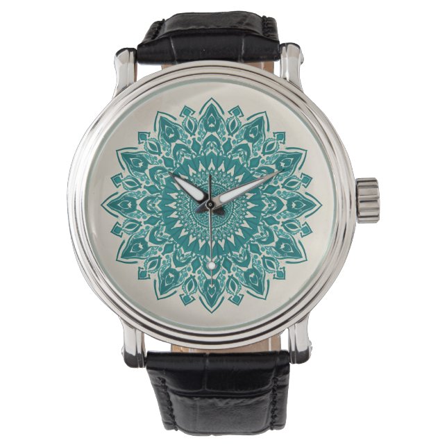 Pulsera Reloj de pared de Mandala árabe - Decoración geomé (Anverso)