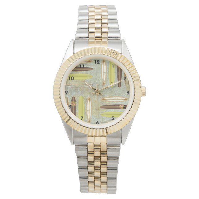 Pulsera Reloj de pared de tabla de surf para sala de surfi (Anverso)