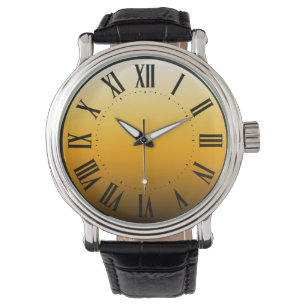 Pulsera Reloj de pared del atardecer de oro