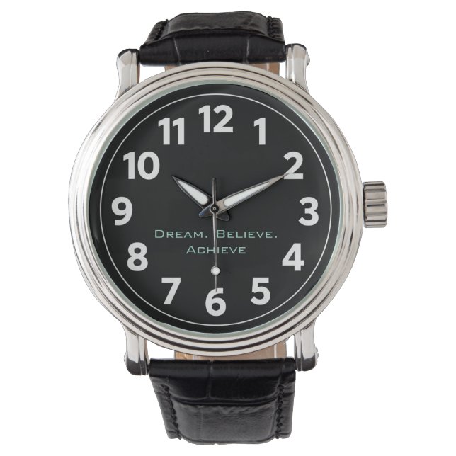 Pulsera Reloj de pared inspirador moderno (Anverso)
