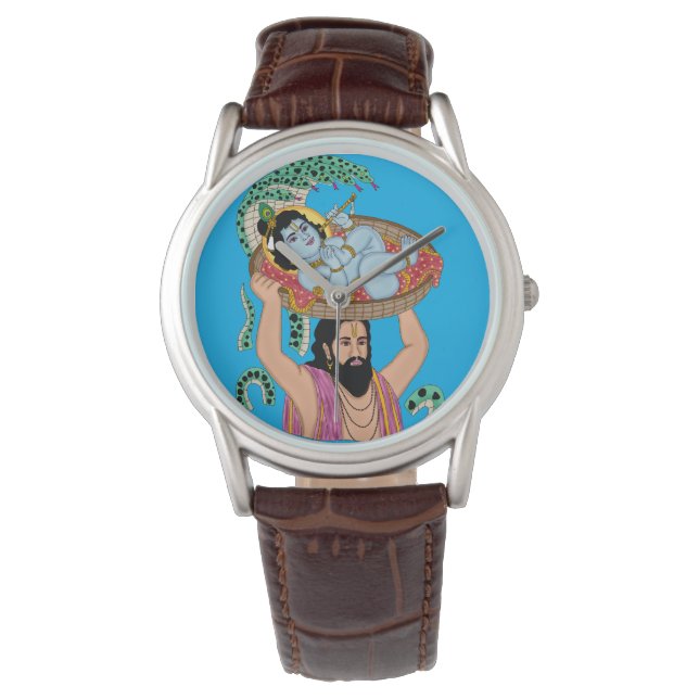 Pulsera Reloj de pared Krishna y Vasudeva (Anverso)