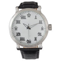 Reloj de pared temática del ajedrez