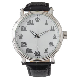 Pulsera Reloj de pared temática del ajedrez