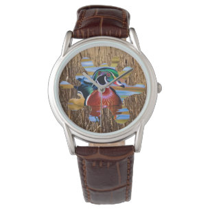Pulsera Reloj de pato de madera, cacería de pato