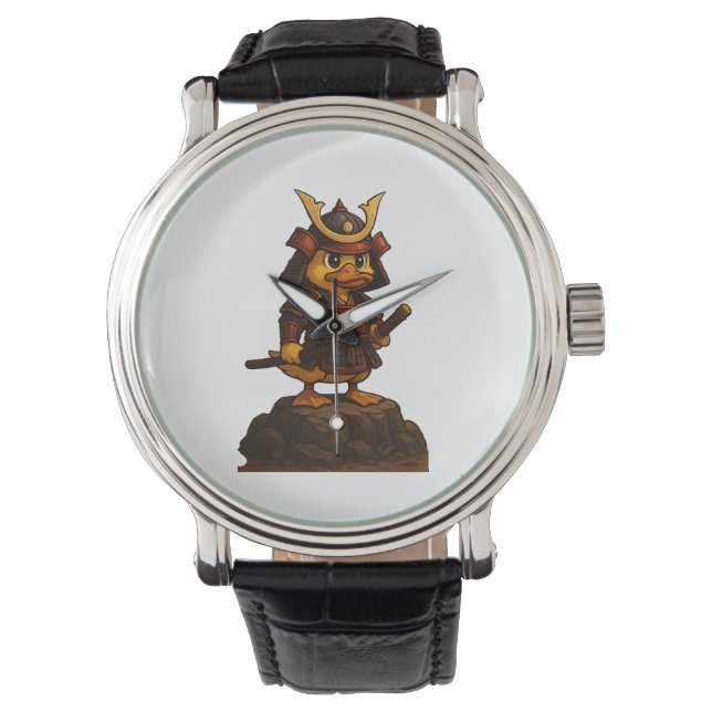 Pulsera Reloj de pato samurái lindo  (Anverso)