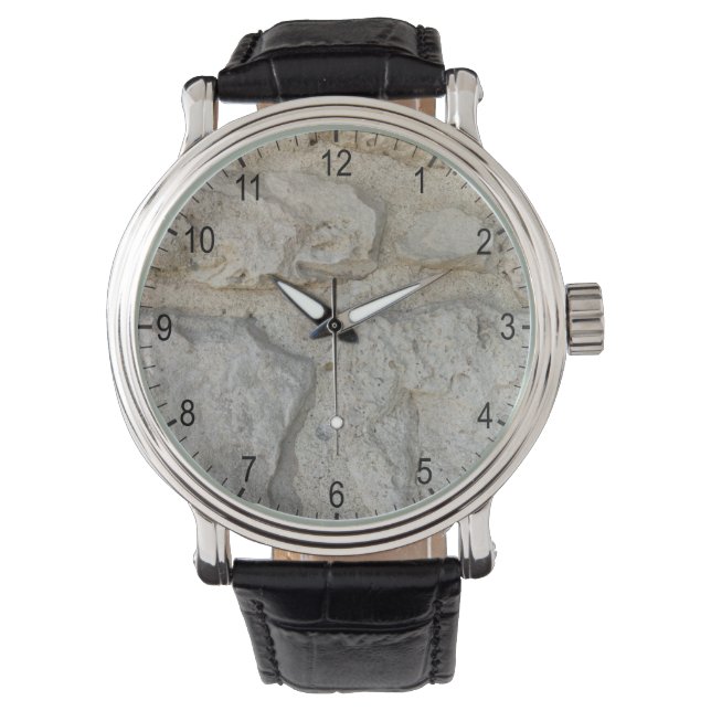 Pulsera Reloj de patrones de piedra (Anverso)