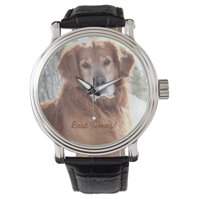 Pulsera Reloj de perros guapo (Anverso)