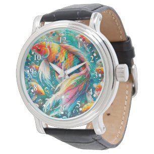 Pulsera Reloj de pez koi Colorido