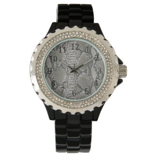 Pulsera Reloj de piel de serpiente