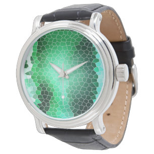 Pulsera Reloj de piel verde