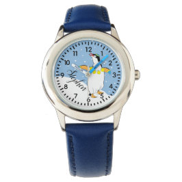 Pulsera Reloj de pingüino de Hanukkah Personalizar