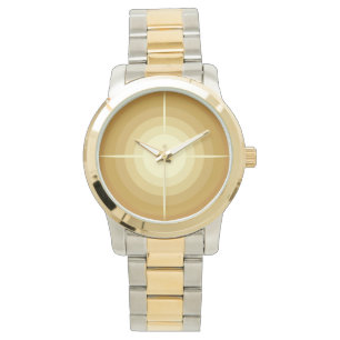 Pulsera reloj de plata y oro
