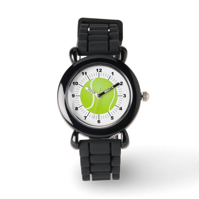 Pulsera Reloj de Purpurina plateado de bolas de tenis para (Anverso)