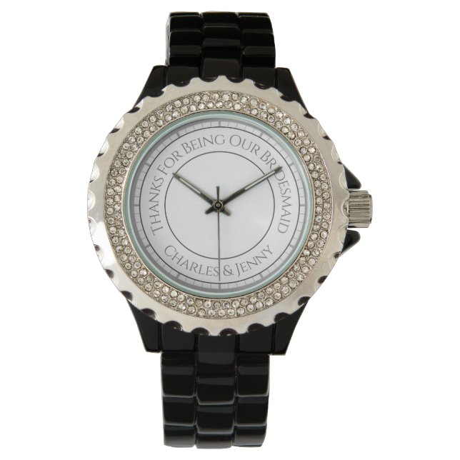 Pulsera Reloj de regalo de agradecimiento para dama de hon (Anverso)