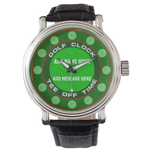 Pulsera Reloj de reloj de golf (Anverso)