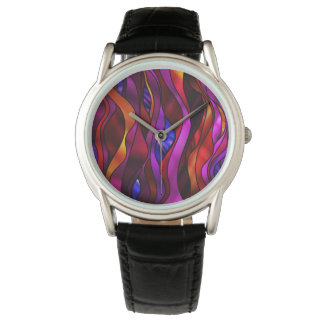 Pulsera Reloj de resumen de vidrio contenido
