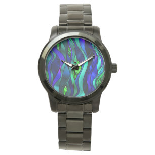 Pulsera Reloj de resumen de vidrio contenido