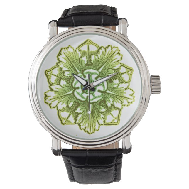 Pulsera Reloj de rosette de época verde peridot (Anverso)