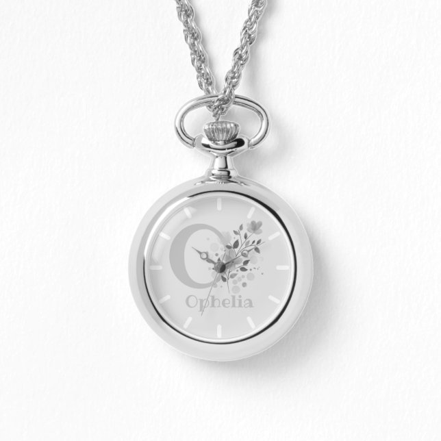 Pulsera Reloj de señora colgado de una cadena (Anverso)