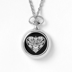 Pulsera Reloj de señoras del Locket de la leona del amor