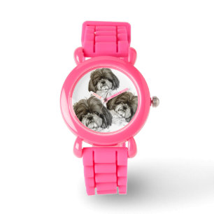 Pulsera Reloj de Shih Tzu con las ilustraciones originales