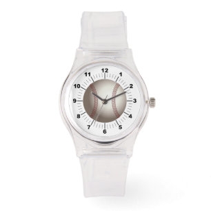 Pulsera Reloj de silicio rosa de la deportividad femenina