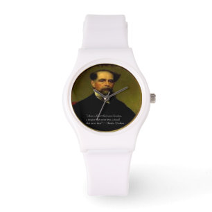 Pulsera Reloj de silicona blanco para mujeres Charles Dick