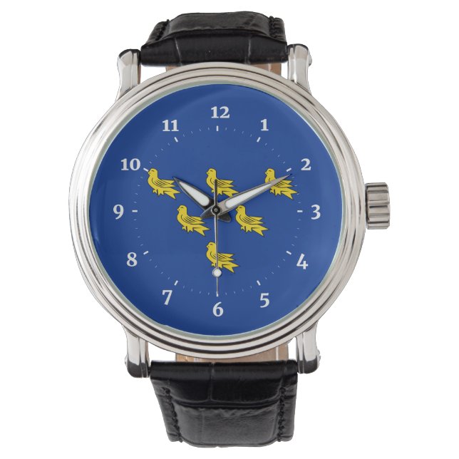 Pulsera Reloj de Sussex con bandera (Anverso)