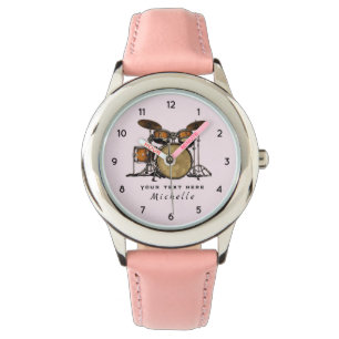 Pulsera Reloj de tambor de vintage personalizado para tamb