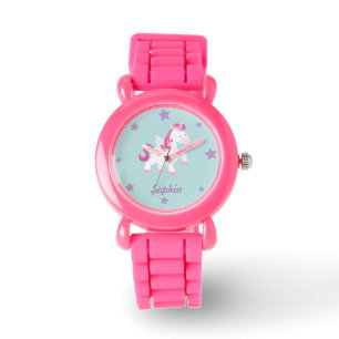 Pulsera Reloj de unicornio mágico personalizado de color 