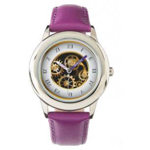 Pulsera Reloj de vapor con libélula mecánica