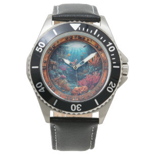 Pulsera Reloj de ventana náutica tesoro perdido arrecife d