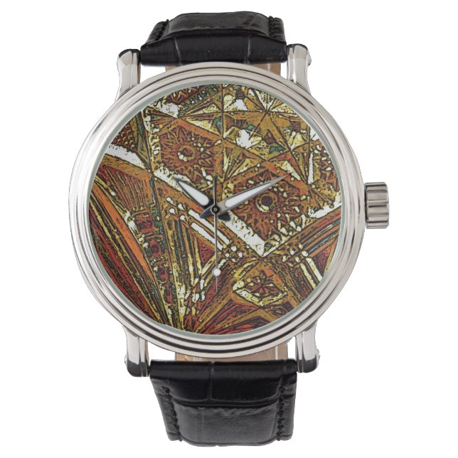 Pulsera Reloj de vidrio de corte (Anverso)