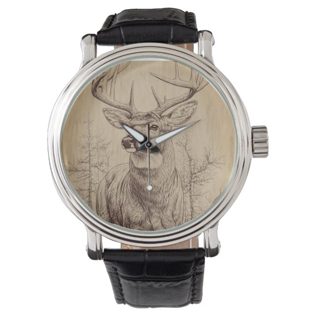 Pulsera Reloj de vigilancia de ciervos (Anverso)