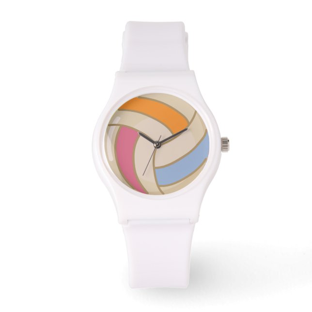 Pulsera Reloj de voleibol colorido (Anverso)
