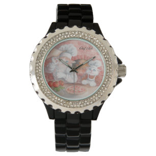 Pulsera Reloj del árbol del cocinero de la pizza