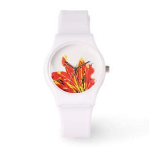 Pulsera Reloj del arte de la hoja del otoño